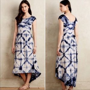 COPY - The Odells Anthro tie dyed maxi high low dress S